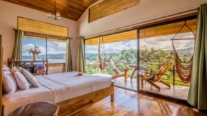 CR Drake Bedroom Wood Balcony View