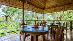 CR Drake Restaurant Wooden Balcony Nature