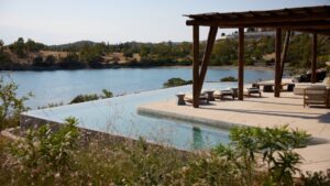 GR Adytum Villas Outdoor Pool Balcony Sea View