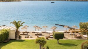 GR Elounda Gulf Beach Club Sea Luxury Sunbeds